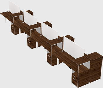 Shared electric desk + cabinet