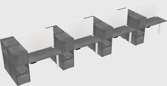 Shared electric desk + cabinet
