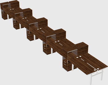 Shared electric desk + cabinet