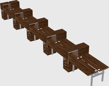 Shared electric desk + cabinet
