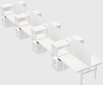 Shared electric desk + cabinet