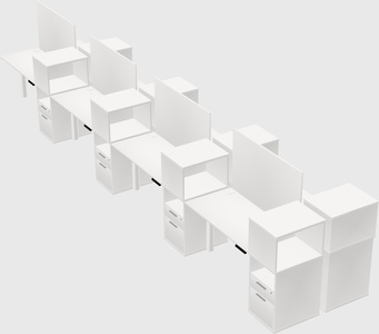 Shared electric desk + cabinet