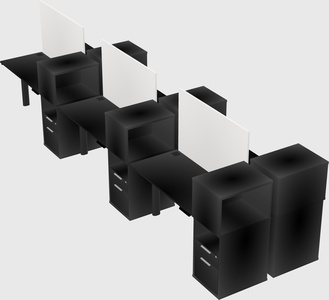Shared electric desk + cabinet