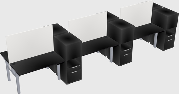 Shared electric desk + cabinet