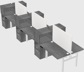 Shared electric desk + cabinet