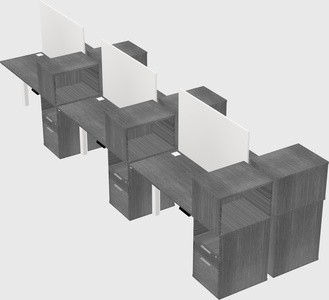Shared electric desk + cabinet