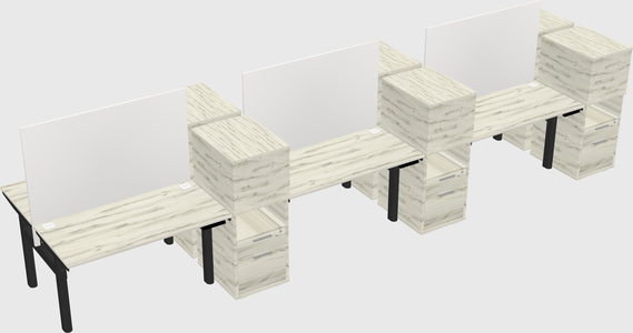 Shared electric desk + cabinet