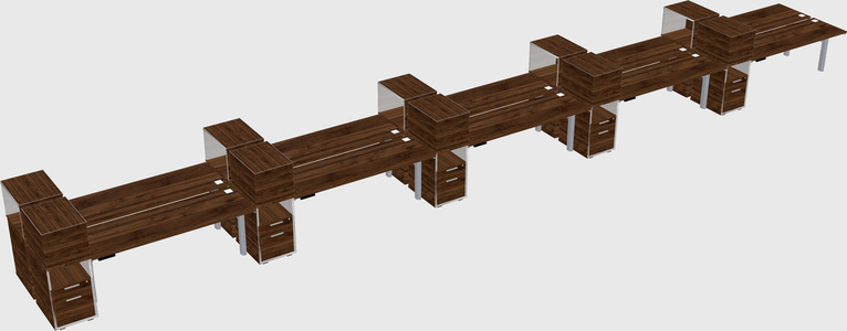 Shared electric desk + cabinet