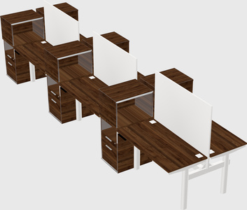 Shared electric desk + cabinet