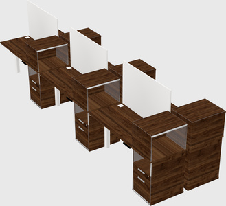 Shared electric desk + cabinet