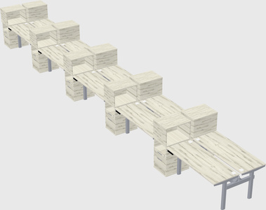 Shared electric desk + cabinet