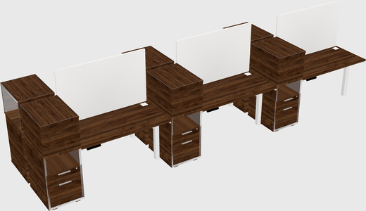 Shared electric desk + cabinet