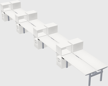 Shared electric desk + cabinet