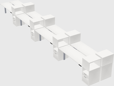 Shared electric desk + cabinet