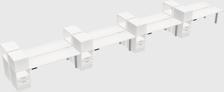 Shared electric desk + cabinet