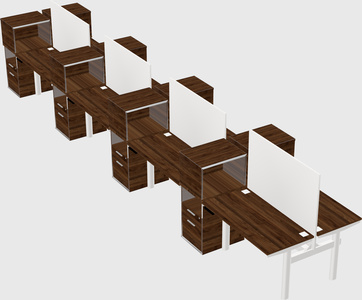 Shared electric desk + cabinet