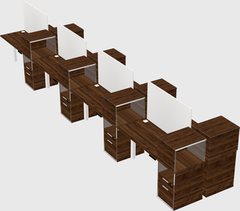 Shared electric desk + cabinet