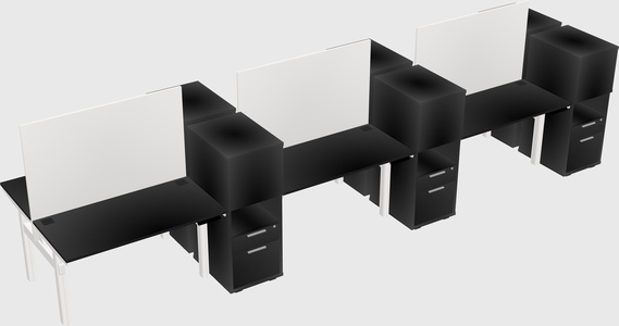Shared electric desk + cabinet