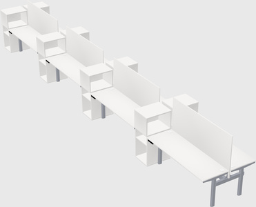 Shared electric desk + cabinet