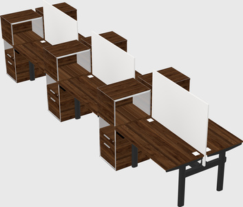 Shared electric desk + cabinet