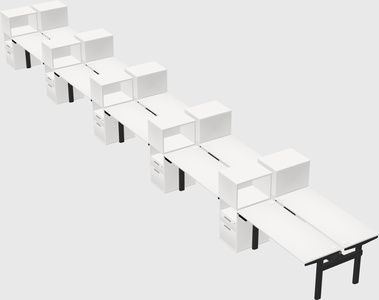 Shared electric desk + cabinet