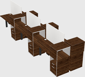 Shared electric desk + cabinet