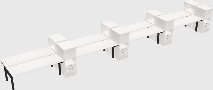 Shared electric desk + cabinet