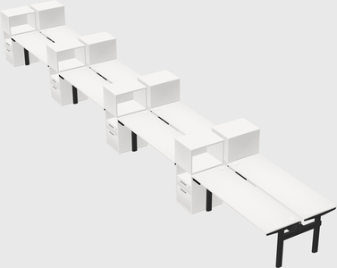 Shared electric desk + cabinet