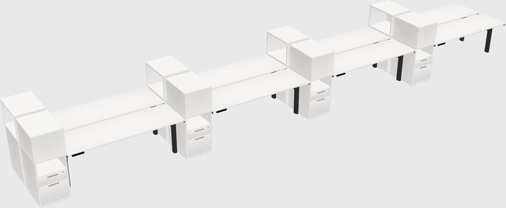Shared electric desk + cabinet