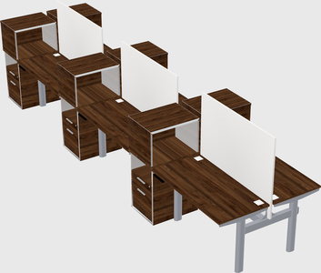 Shared electric desk + cabinet