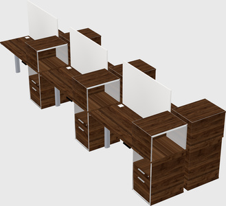 Shared electric desk + cabinet