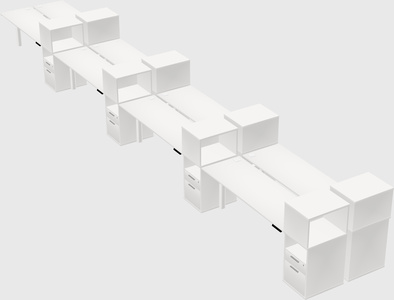 Shared electric desk + cabinet