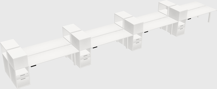 Shared electric desk + cabinet