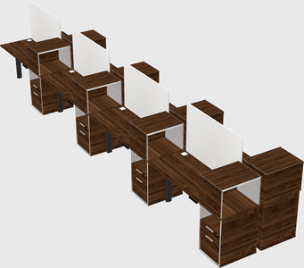 Shared electric desk + cabinet