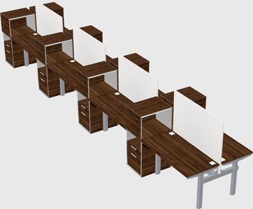 Shared electric desk + cabinet