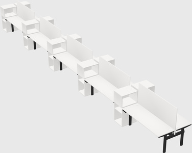 Shared electric desk + cabinet