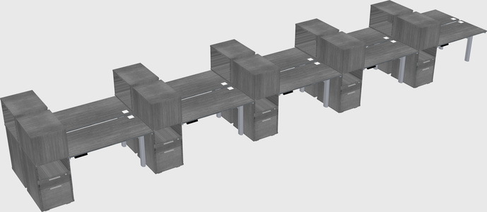 Shared electric desk + cabinet