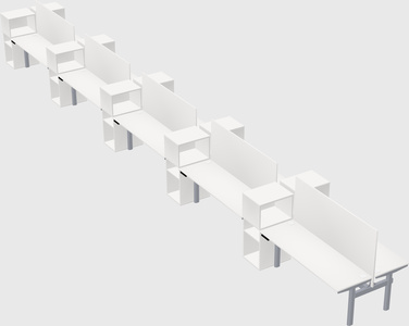 Shared electric desk + cabinet