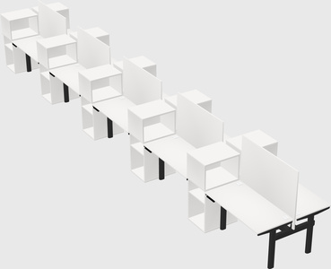 Shared electric desk + cabinet
