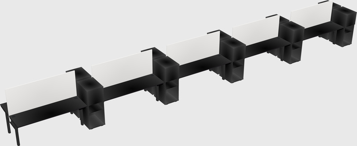 Shared electric desk + cabinet