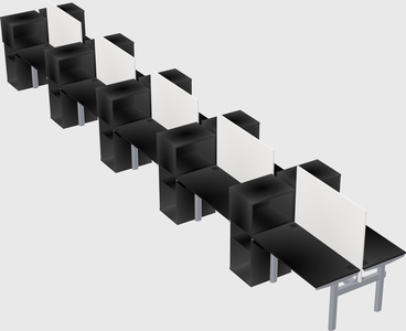 Shared electric desk + cabinet
