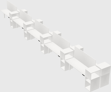 Shared electric desk + cabinet