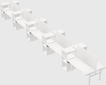 Shared electric desk + cabinet