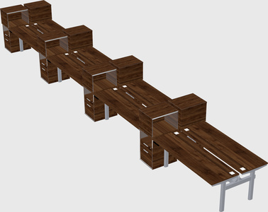 Shared electric desk + cabinet
