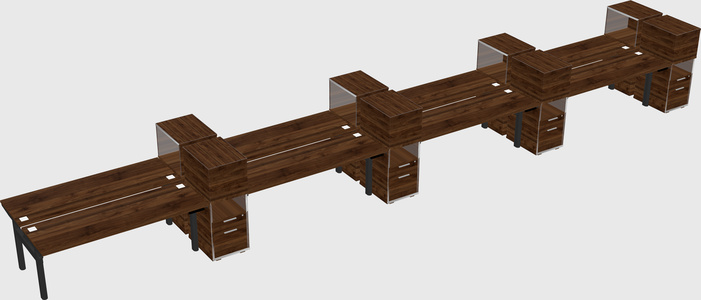 Shared electric desk + cabinet