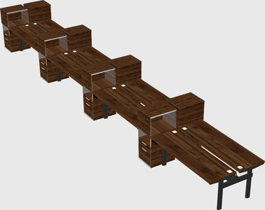 Shared electric desk + cabinet