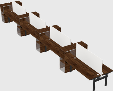 Shared electric desk + cabinet