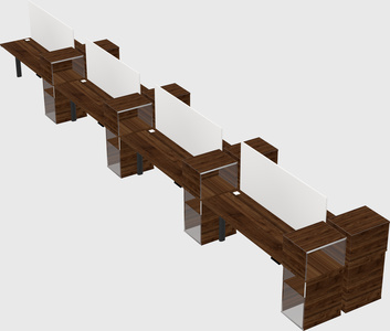 Shared electric desk + cabinet