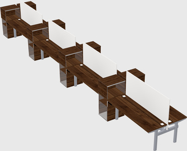 Shared electric desk + cabinet