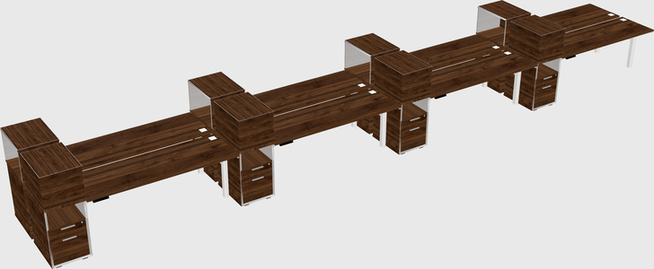 Shared electric desk + cabinet